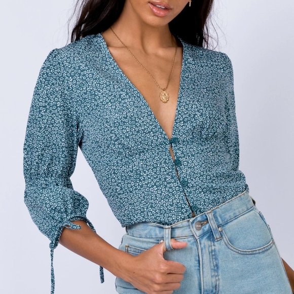 Princess Polly Tops - NWT Princess Polly Mersea Top in Teal